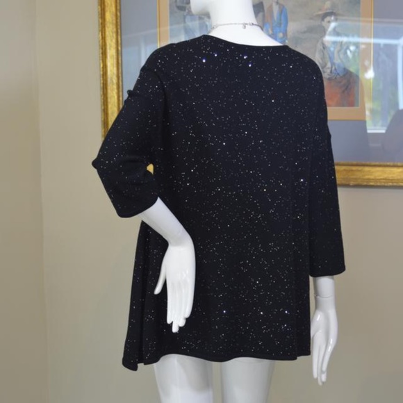 🎄 Holiday Glam ✨ Sparkle season ready! St. John wool V-neck  all wool. - Picture 6 of 11